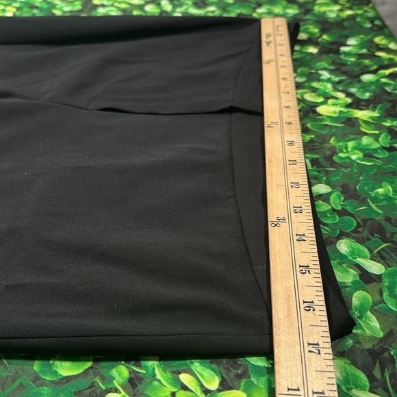 LAFAYETTE 148 Menswear Pants Virgin Wool Wide-Leg Trousers Black size 10 Stretch - Picture 8 of 16